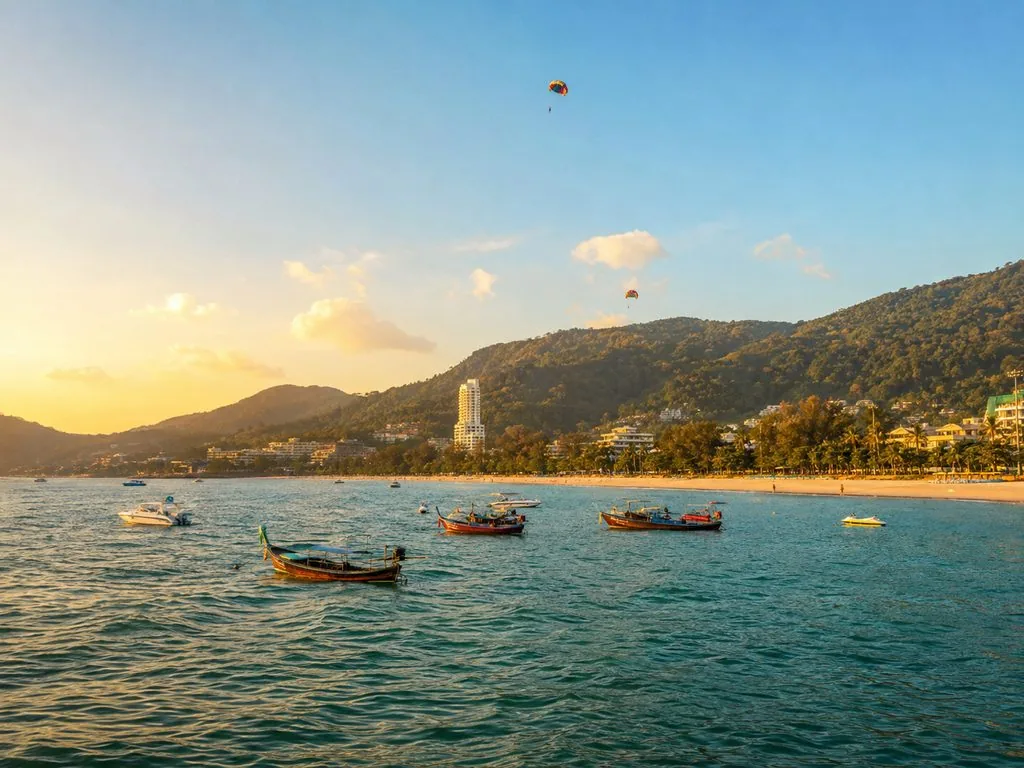 Patong Bay, YONA’s high-season anchorage